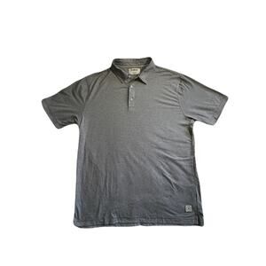 Linksoul Golf Polo Short Sleeve Performance Casual Preppy Gray Size Large